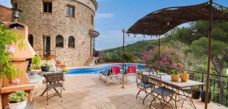 PP 815 Exclusiva villa vacacional para 8 personas con piscina privada cerca de Playa de Pals en la Costa Brava