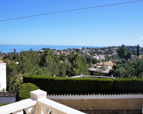 Ferienhaus mit Panorama-Meerblick in Dénia an der Costa Blanca in Spanien für 4 Personen