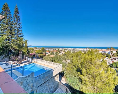 Modernes Ferienhaus mieten für 6 Personen mit Schwimmbad und Panorama-Meerblick an der Costa Blanca